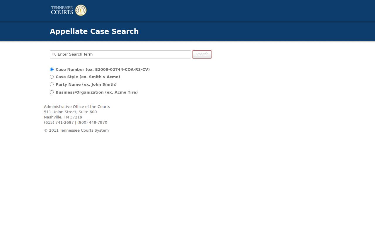 Marion County warrant search: C-Track appellate search fields