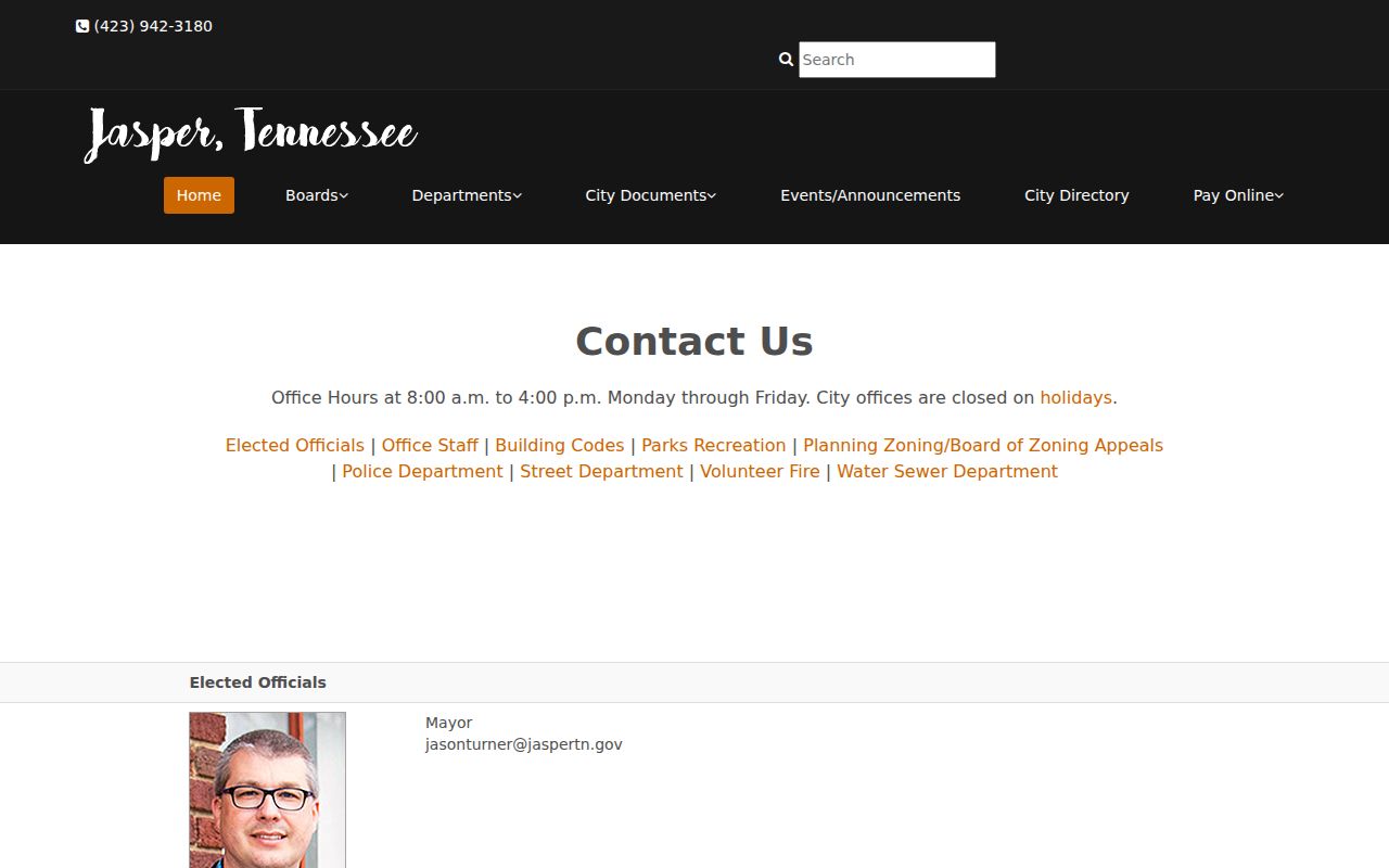 Jasper warrant records: city police and municipal court contacts