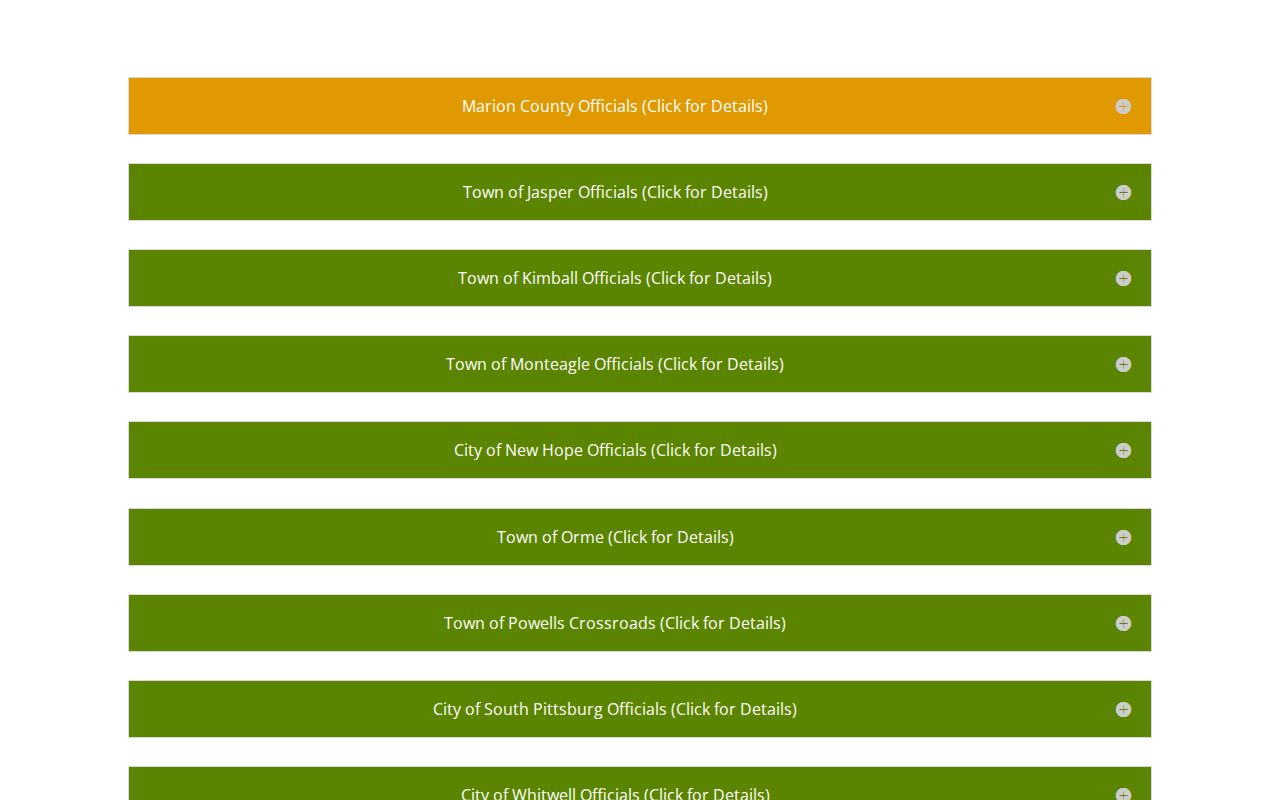 Marion County municipal court warrant: county and city officials directory