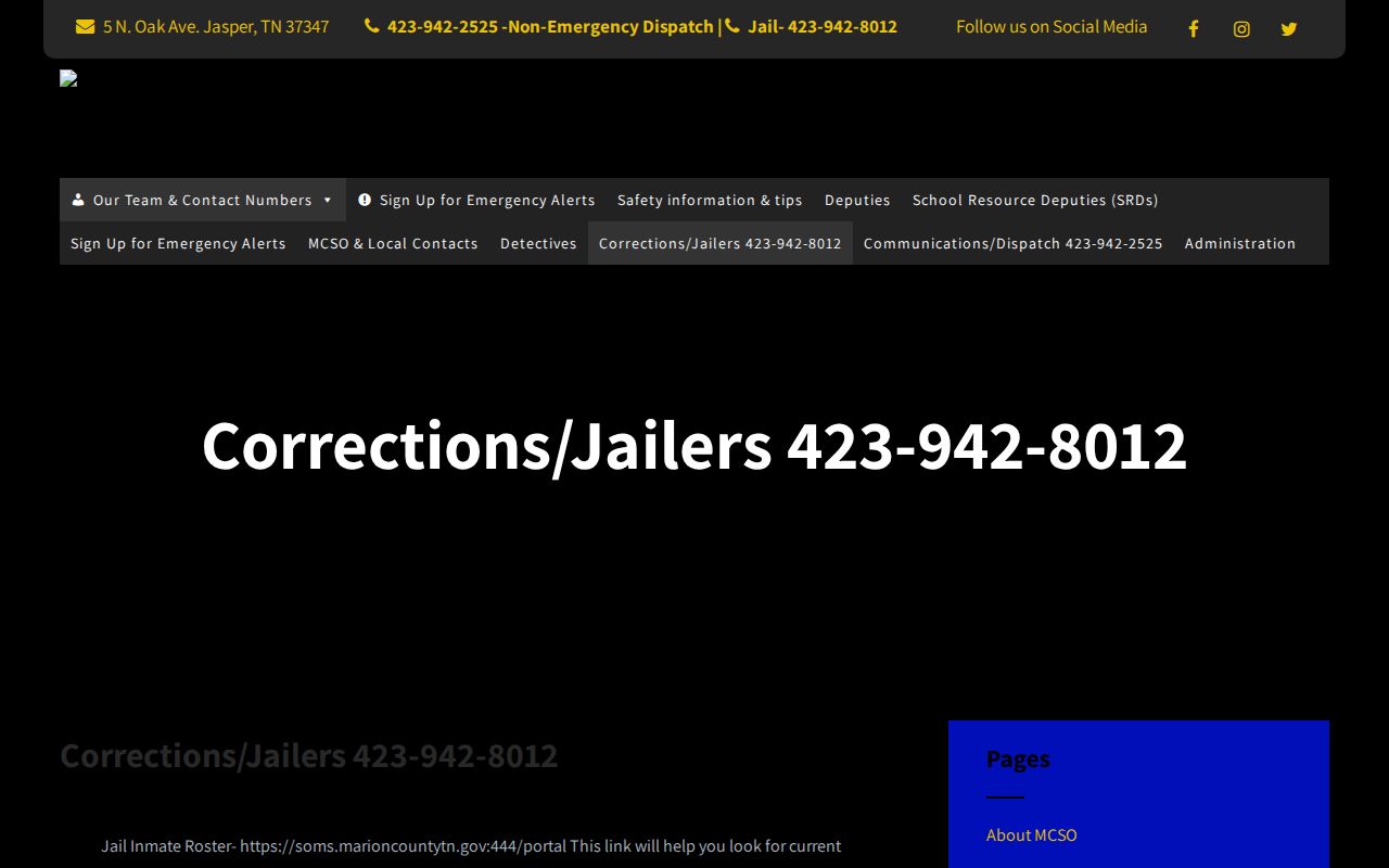 Marion County active warrants: corrections page custody route